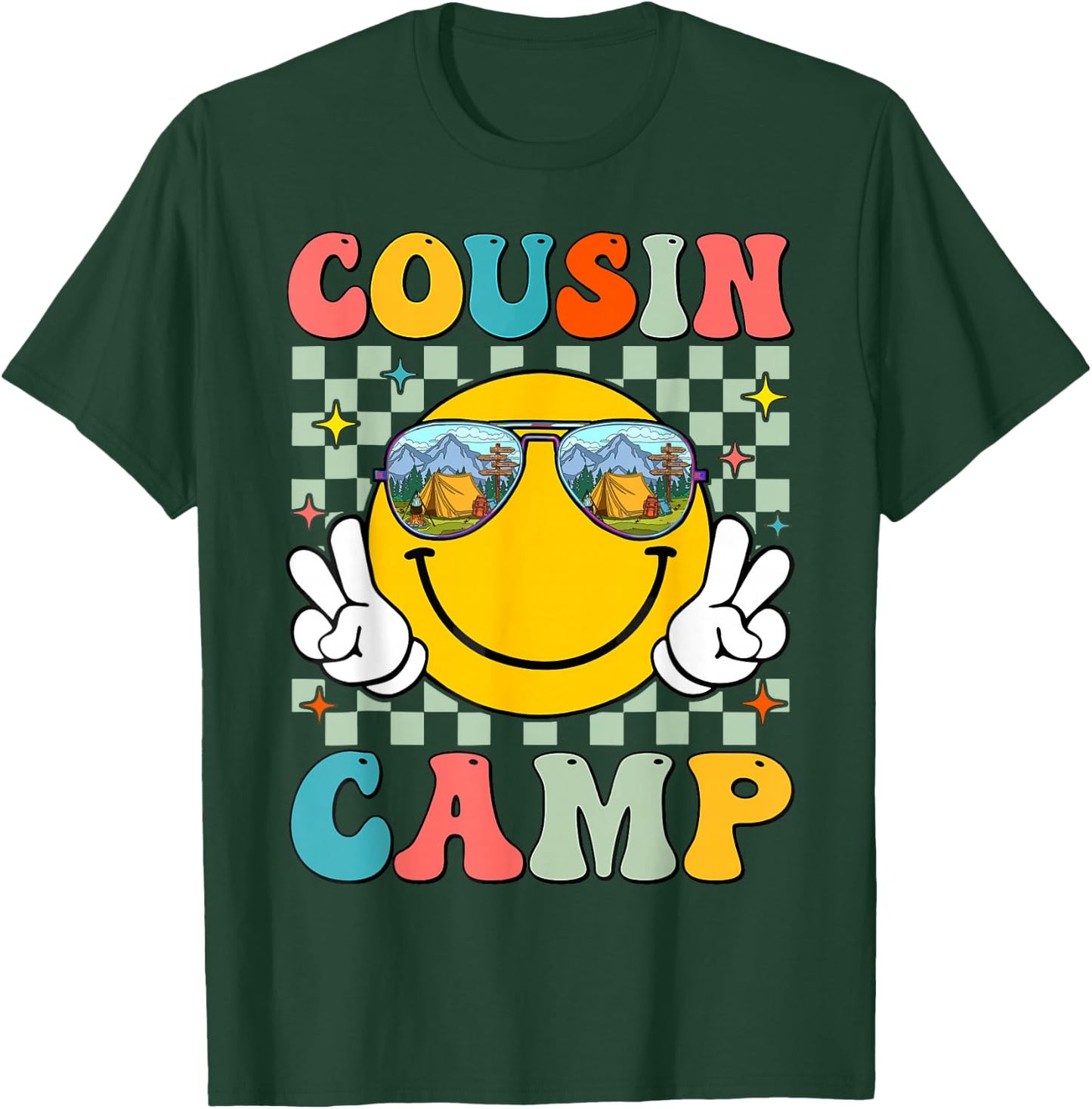 Cousin Camp Summer Travel Family Camping Vacation T-Shirt - T-Shirt | Forest