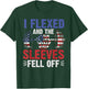 I Flexed and The Sleeves Fell Off Funny Fitness Gymer T-Shirt - T-Shirt | Forest