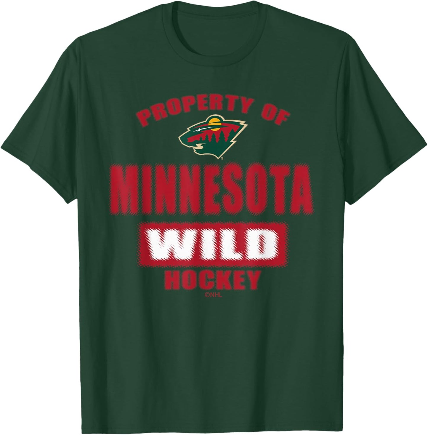 Minnesota Wild Property Black NHL Officially Licensed T-Shirt - T-Shirt | Forest