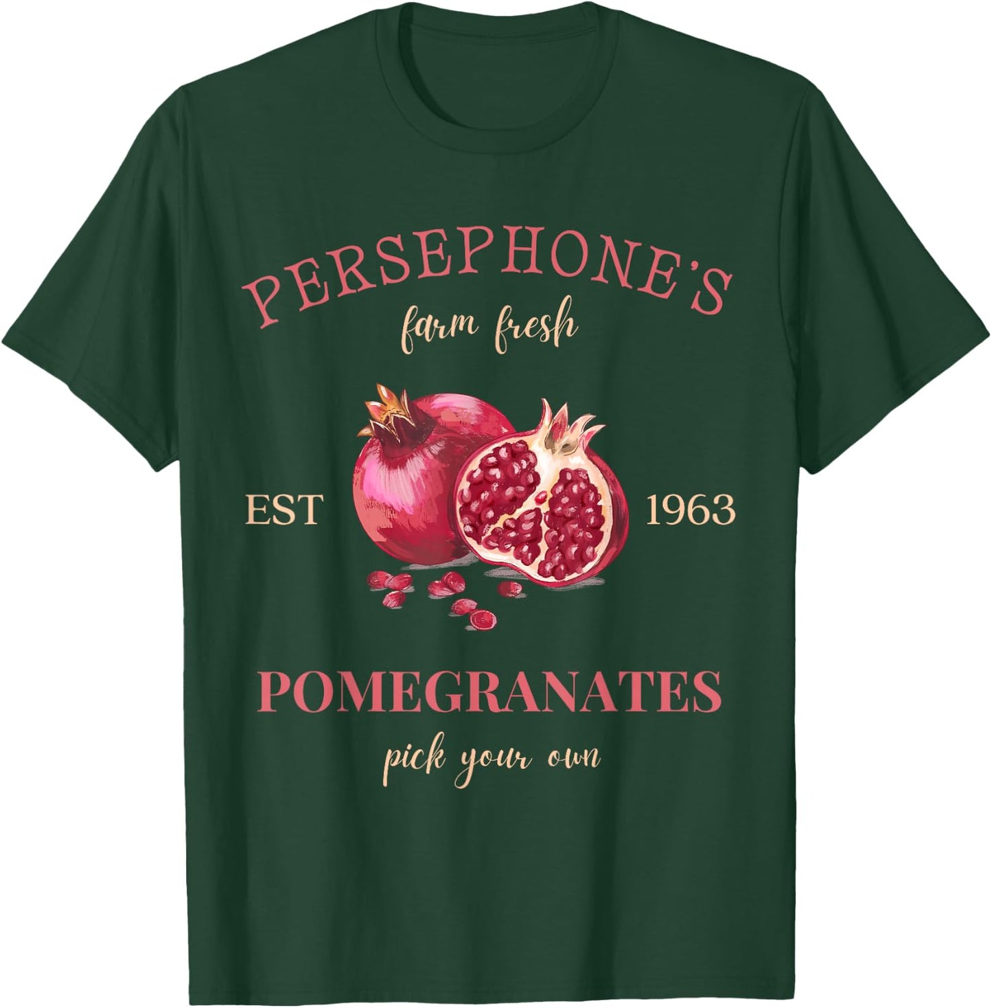 Persephone's Pomegranates Lover Ancient Greek Mythology T-Shirt - T-Shirt | Forest
