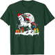 Santa Whippet Riding Unicorn Christmas Owner Kids Family T-Shirt - T-Shirt | Forest
