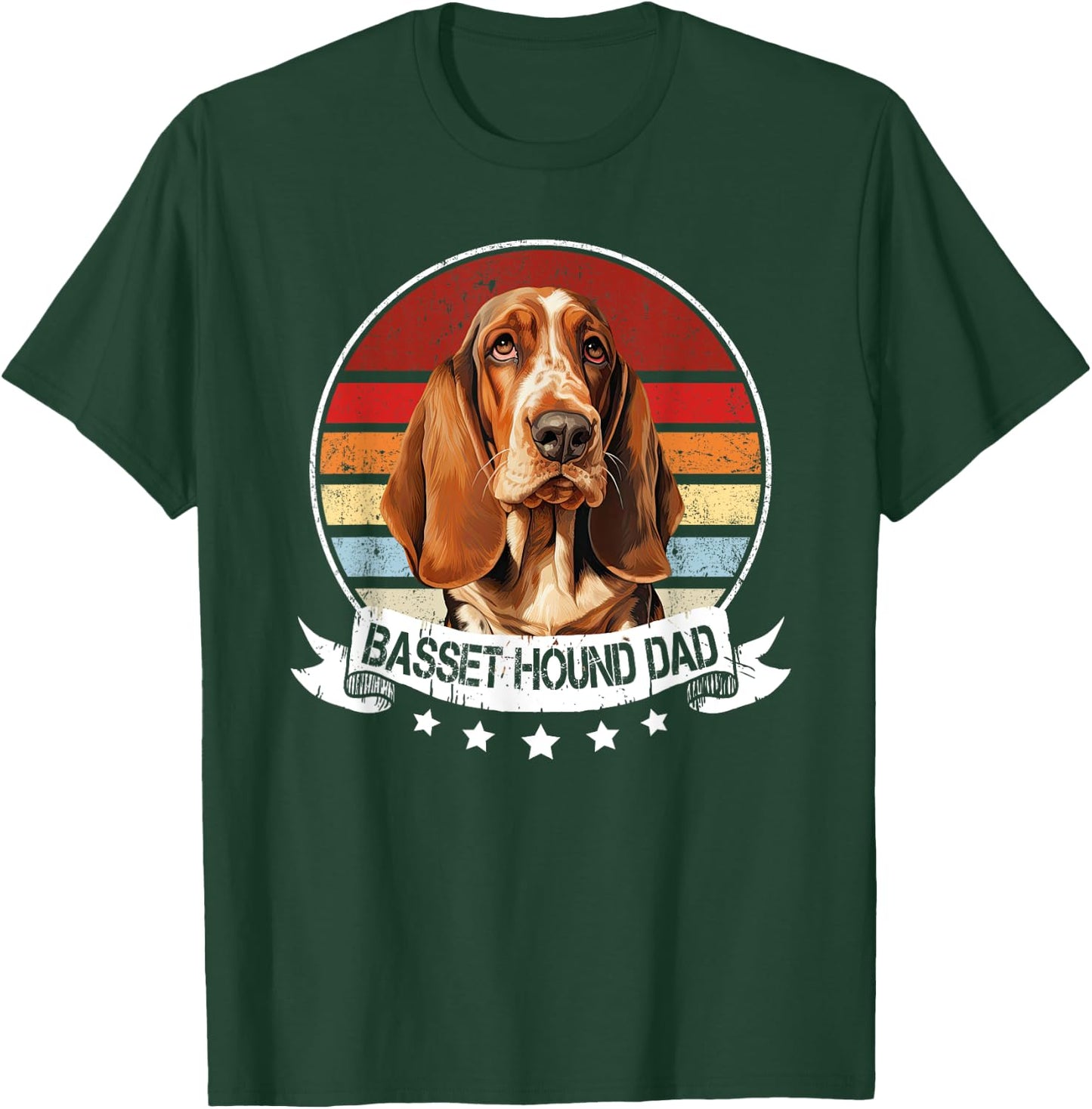 Best Dog Dad Ever Basset Hound Lovers Women T-Shirt - T-Shirt | Forest