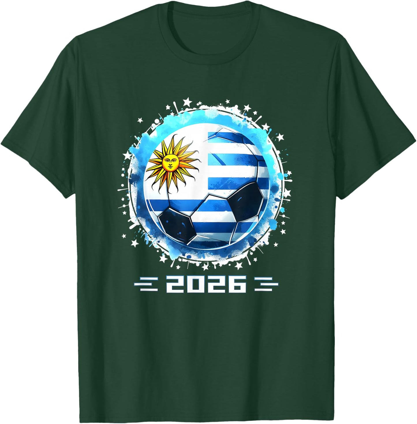 Uruguay Player Boys Kids Men Youth Teens Uruguay 2026 T-Shirt - T-Shirt | Forest
