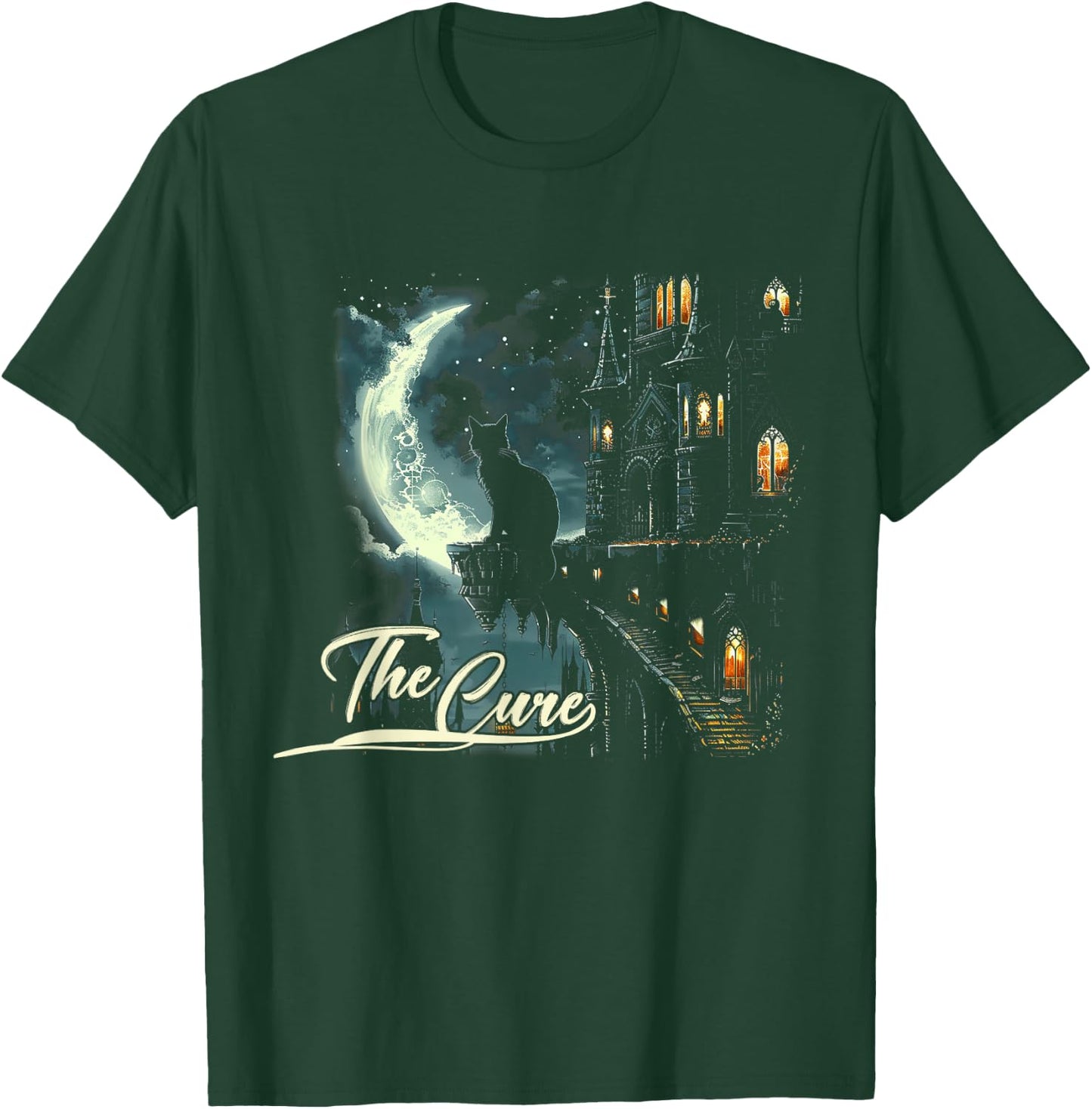 Cures Graphic Art Musician Funny Animal Cat Apparel Lovers T-Shirt - T-Shirt | Forest