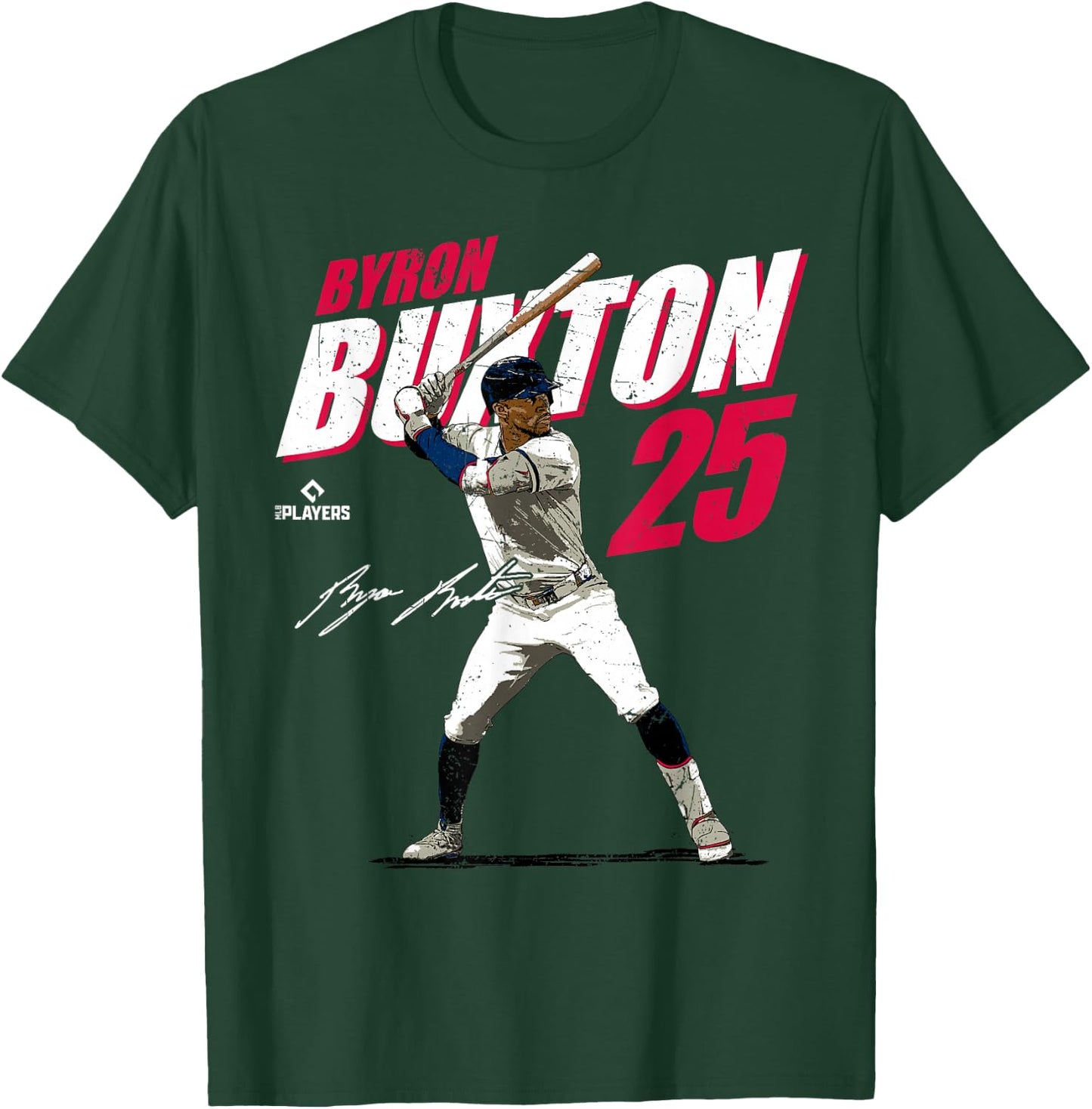 Byron Buxton | Minnesota Baseball Players | MLBBBN3001 T-Shirt - T-Shirt | Forest