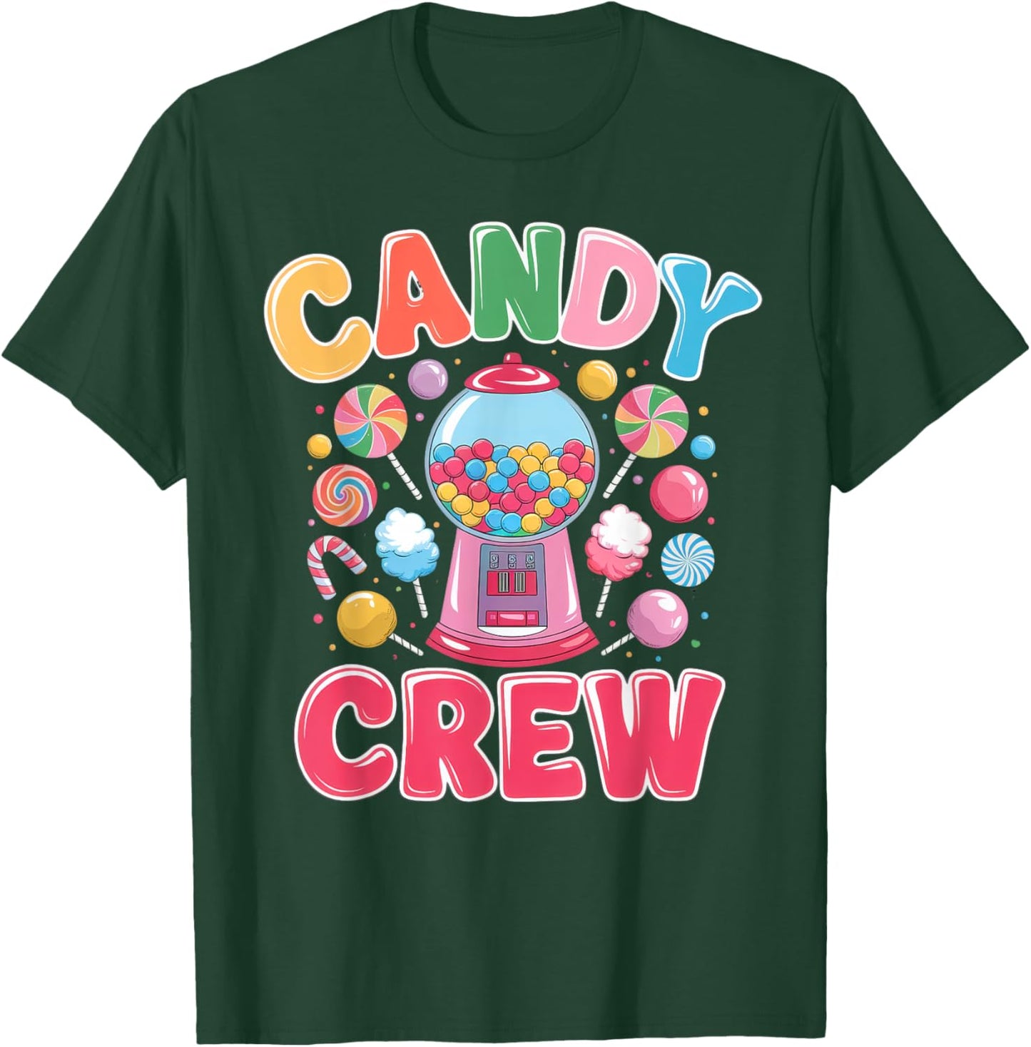 Funny Candy Land Crew Sweetie Matching Adult Treats Party T-Shirt - T-Shirt | Forest