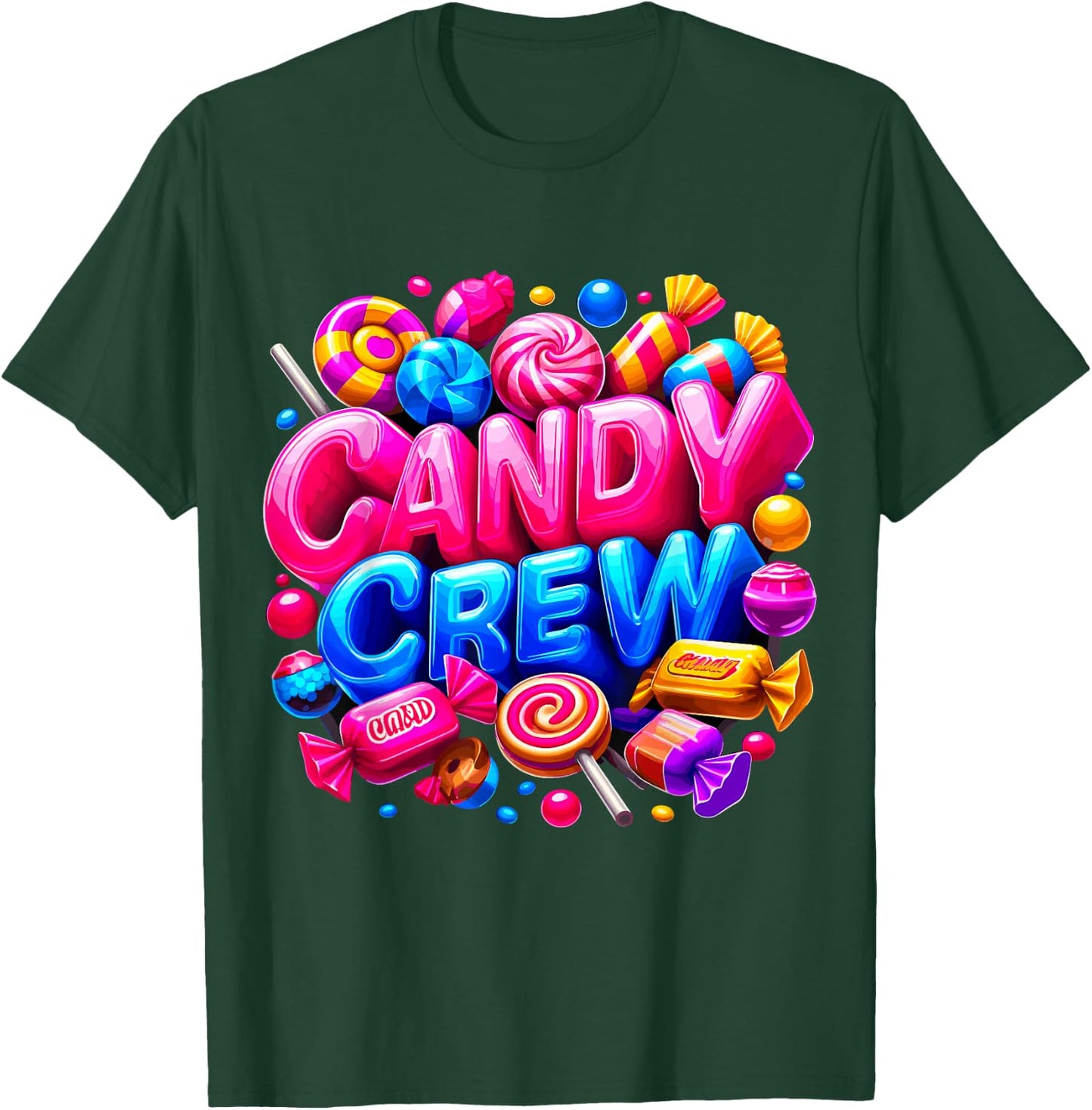 Candy Crew Halloween Party Trick or Treat Christmas T-Shirt - T-Shirt | Forest