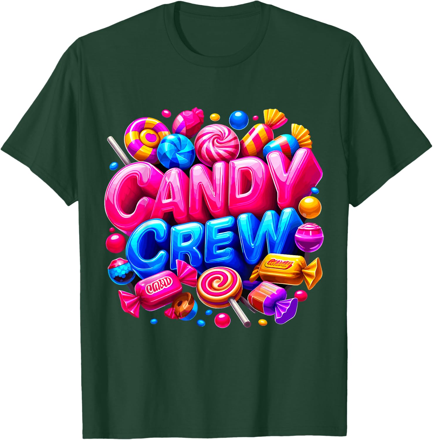 Candy Crew Halloween Party Trick or Treat Christmas T-Shirt - T-Shirt | Forest