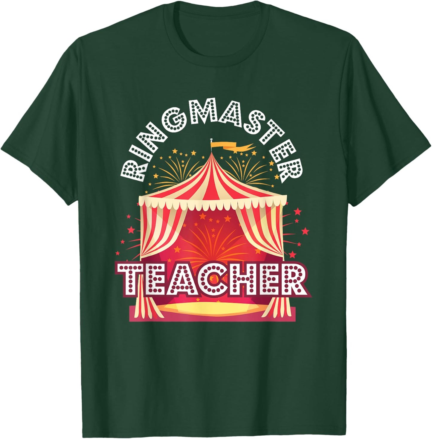 Ringmaster Teacher Circus Carnival Birthday Party Women Kids T-Shirt - T-Shirt | Forest