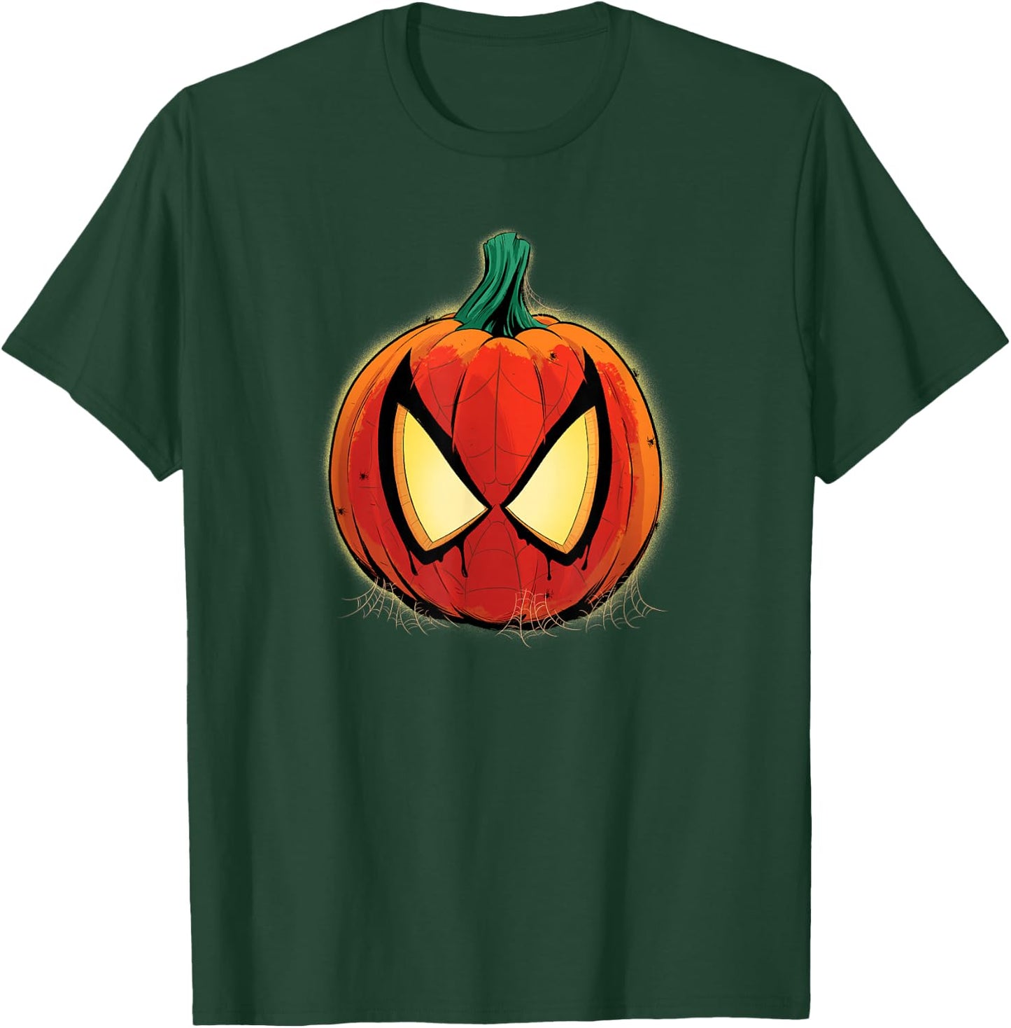 Marvel Spider-Man Halloween Spooky Pumpkin Jack-o'-Lantern T-Shirt - T-Shirt | Forest
