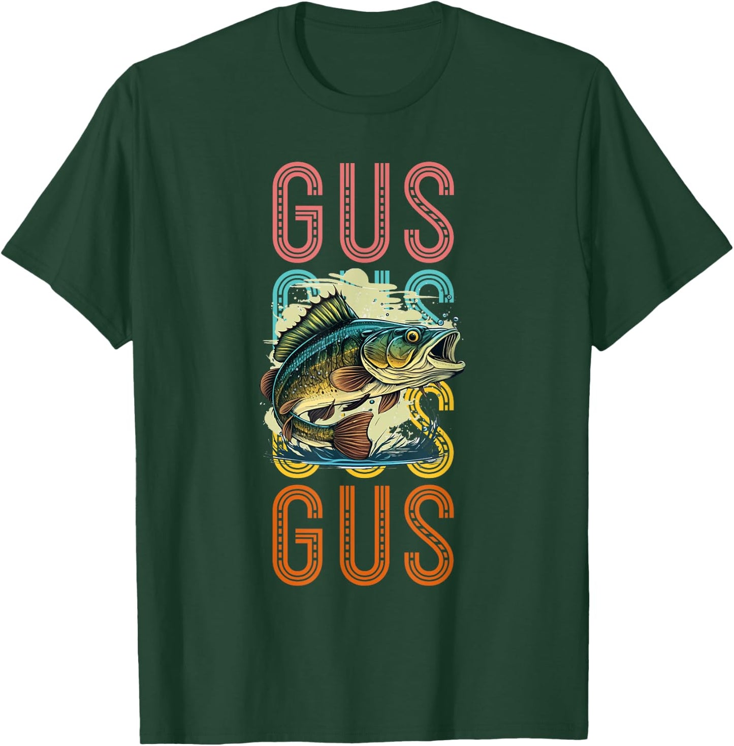 Gus Custom Fishing Hobbyist T-Shirt - T-Shirt | Forest