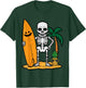 Halloween Surfer Skeleton Costume Hawaii Surf Men Women Kids T-Shirt - T-Shirt | Forest