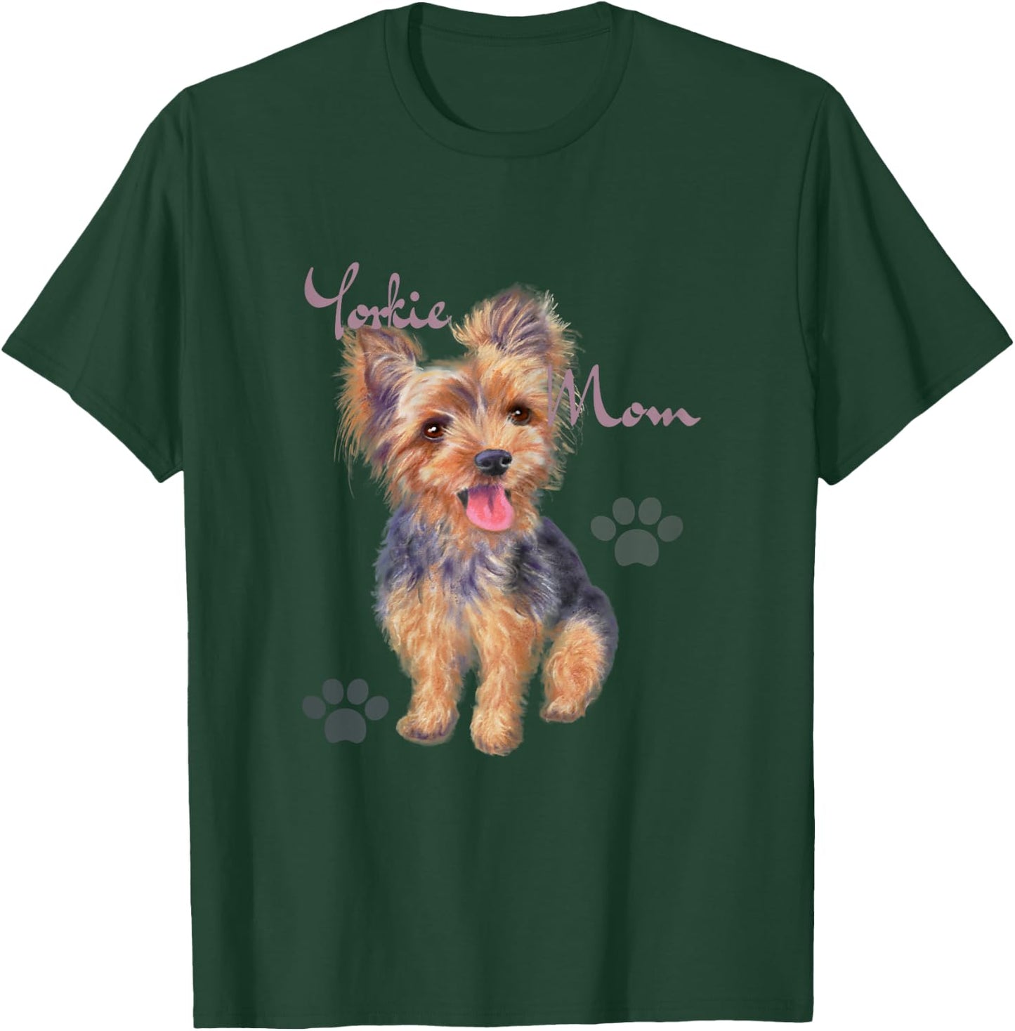Yorkie Mom Cute Yorkshire Terrier Puppy T-Shirt - T-Shirt | Forest