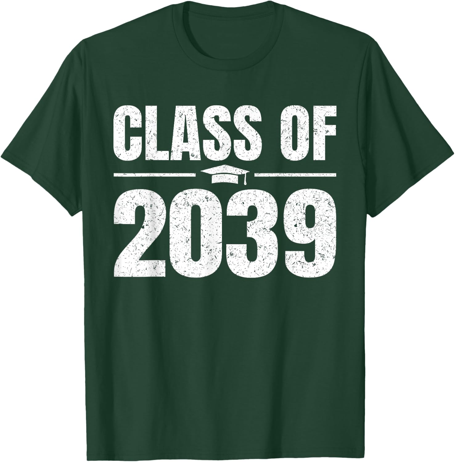 Kindergarten Class of 2039 Grow With Me Kinder Graduation T-Shirt - T-Shirt | Forest
