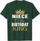 Niece Of The Birthday King Bday Party Gift T-Shirt - T-Shirt | Forest