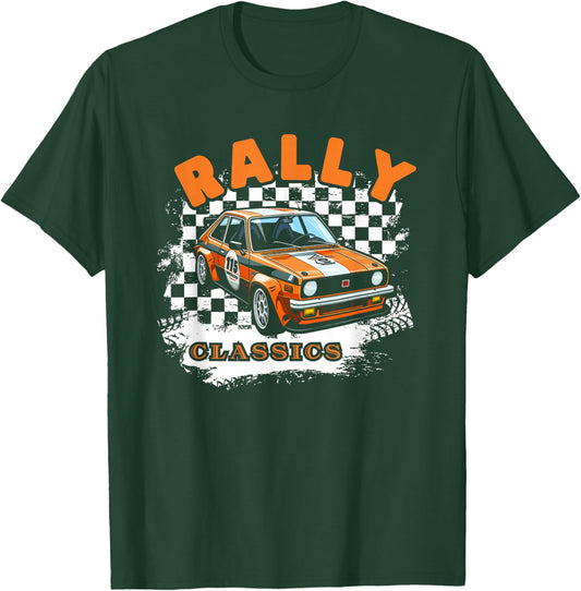 Rally Classics Shirt Car Racing Motorsport Rally Sport T-Shirt - T-Shirt | Forest