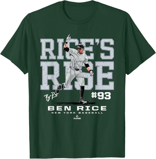 Rice's Rise Ben Rice New York MLBPA T-Shirt - T-Shirt | Forest