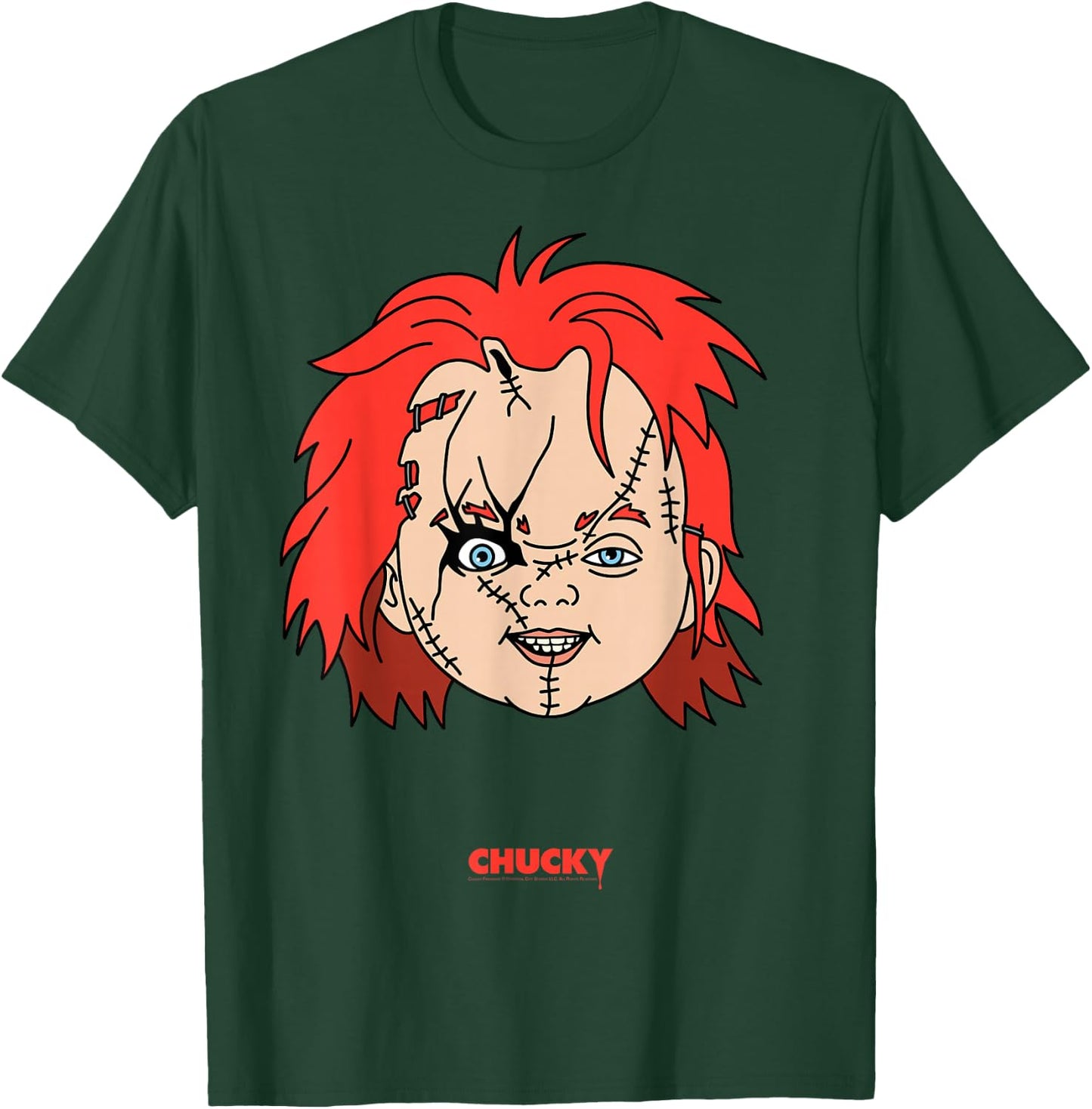 Chucky Big Face Portrait T-Shirt - T-Shirt | Forest