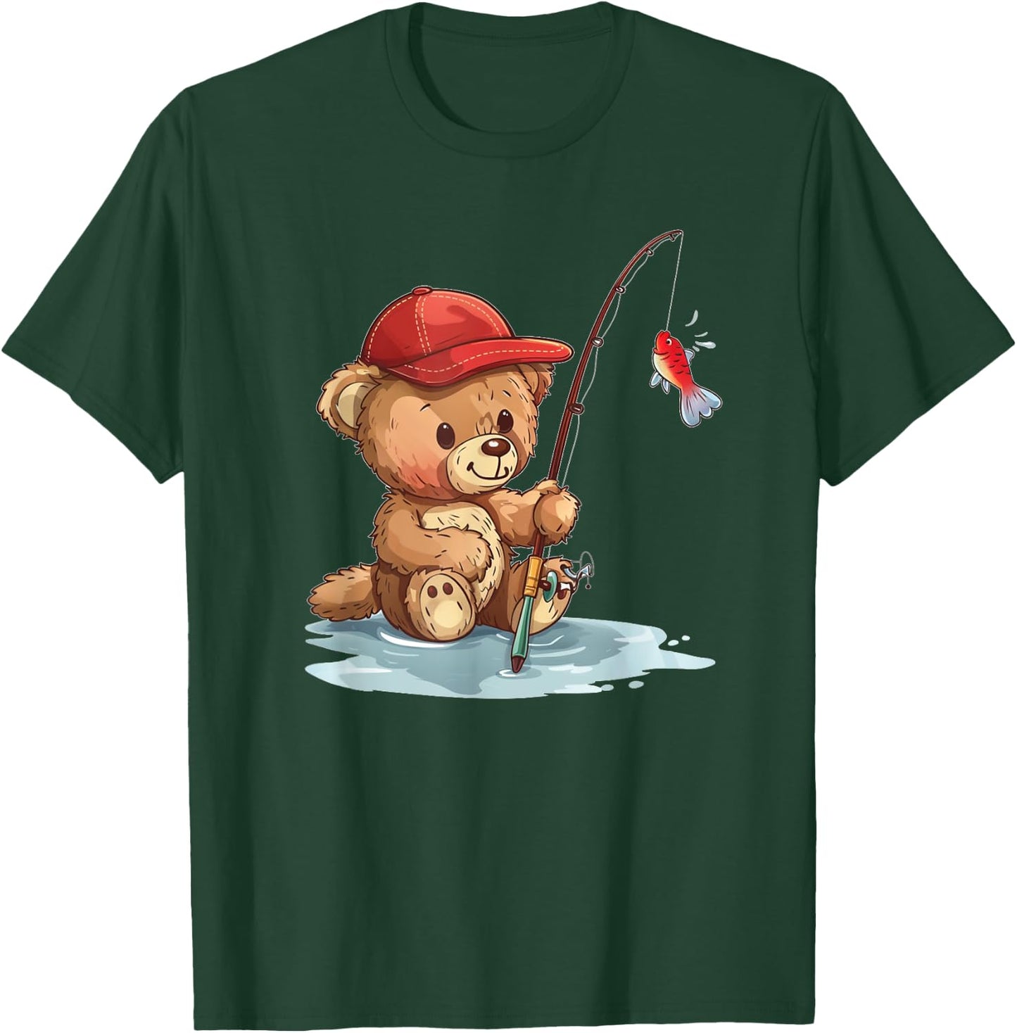 Pretty Fishing Costume for Teddy Bear Lovers T-Shirt - T-Shirt | Forest