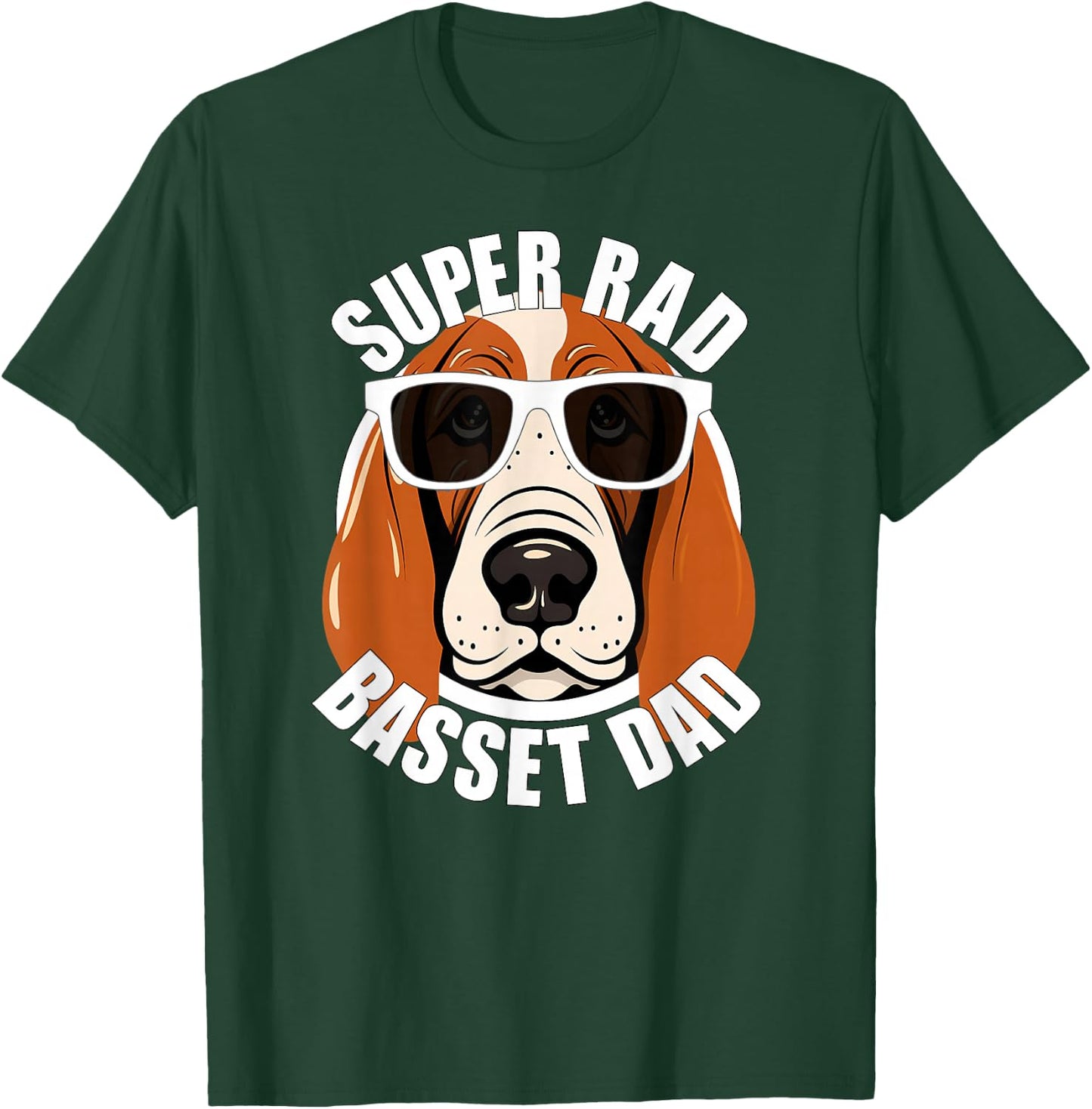 Basset Hound Dad Funny Father’s Day Men’s T-Shirt - T-Shirt | Forest