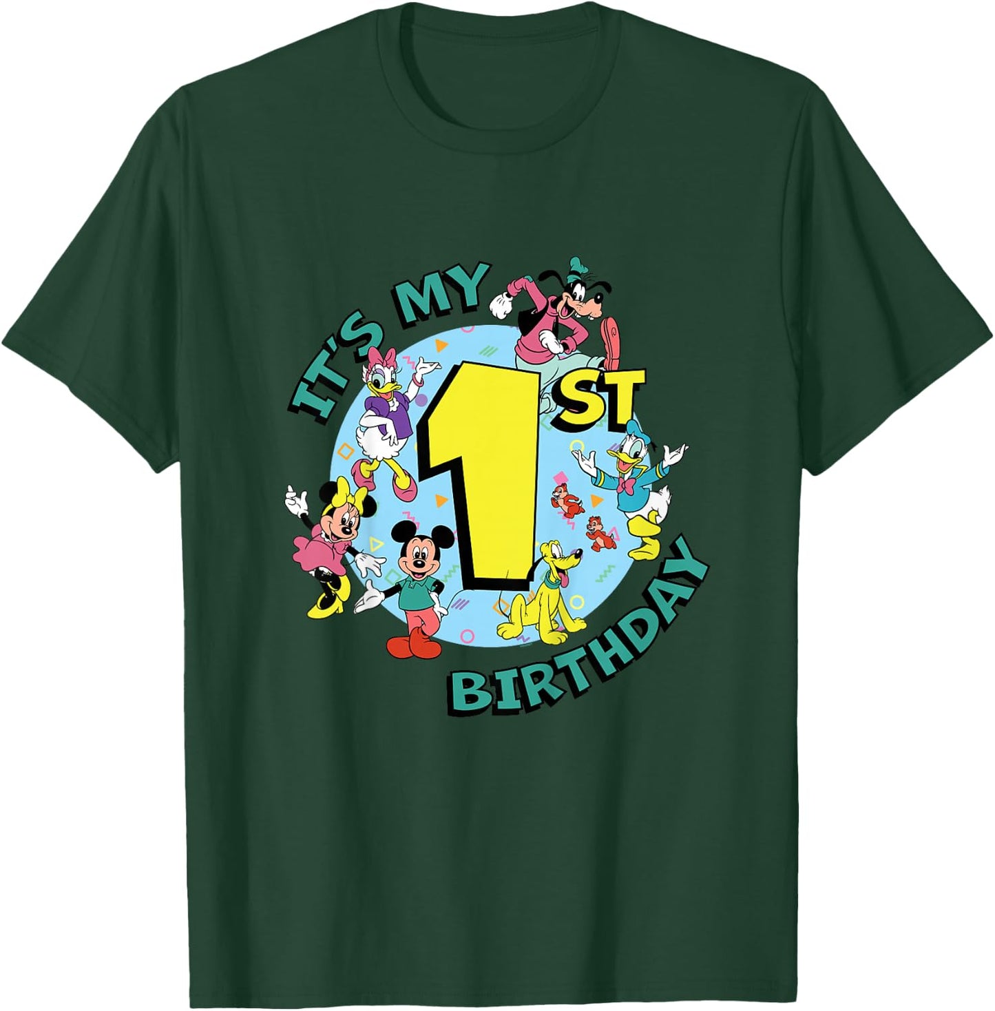Disney Mickey and Friends It’s My First 1st Birthday T-Shirt - T-Shirt | Forest
