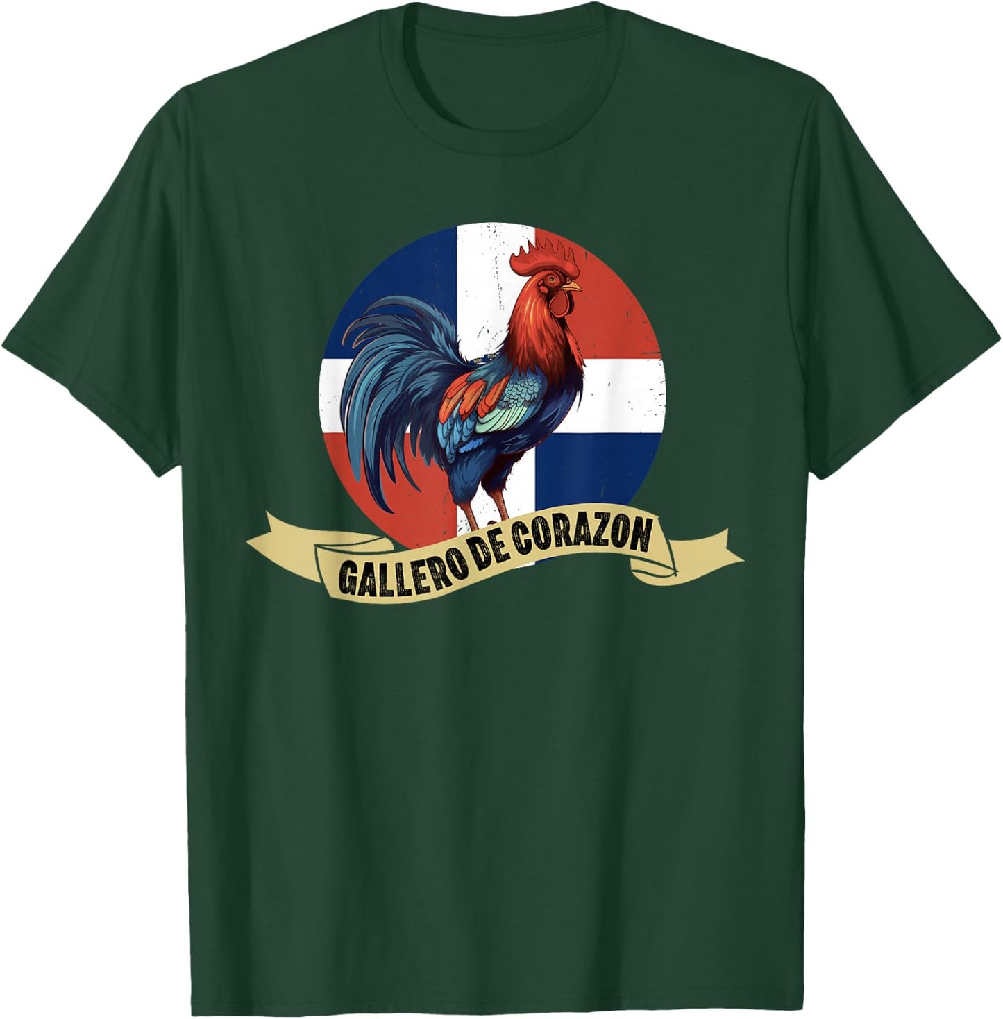 Gallero Dominicano Pelea Gallos Dominican Rooster T-Shirt - T-Shirt | Forest