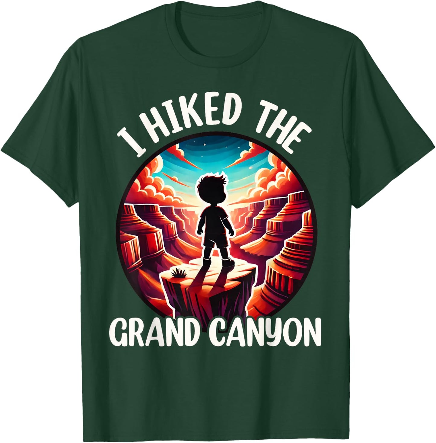 Grand Canyon Hiking, Arizona Grand Canyon Hiker Kids Toddler T-Shirt - T-Shirt | Forest