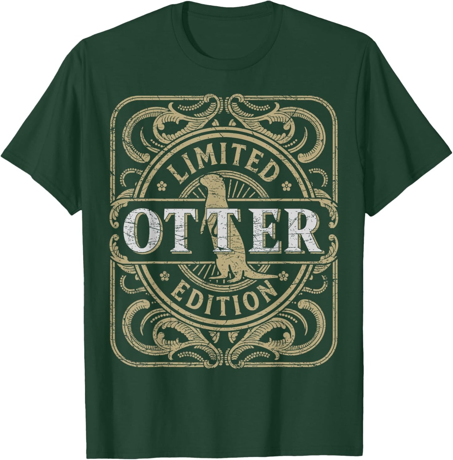 Otter Vintage Otter Lover Retro Sea Otter T-Shirt - T-Shirt | Forest