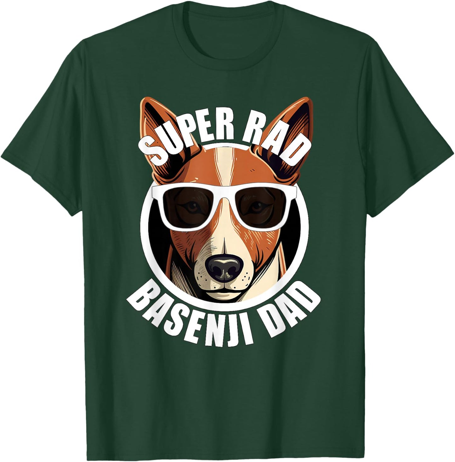 Basenji Funny Father’s Day Dog Dad Men’s T-Shirt - T-Shirt | Forest
