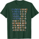 USA Pledge of Allegiance 4th of July Distressed Retro Kids Men T-Shirt - T-Shirt | Forest