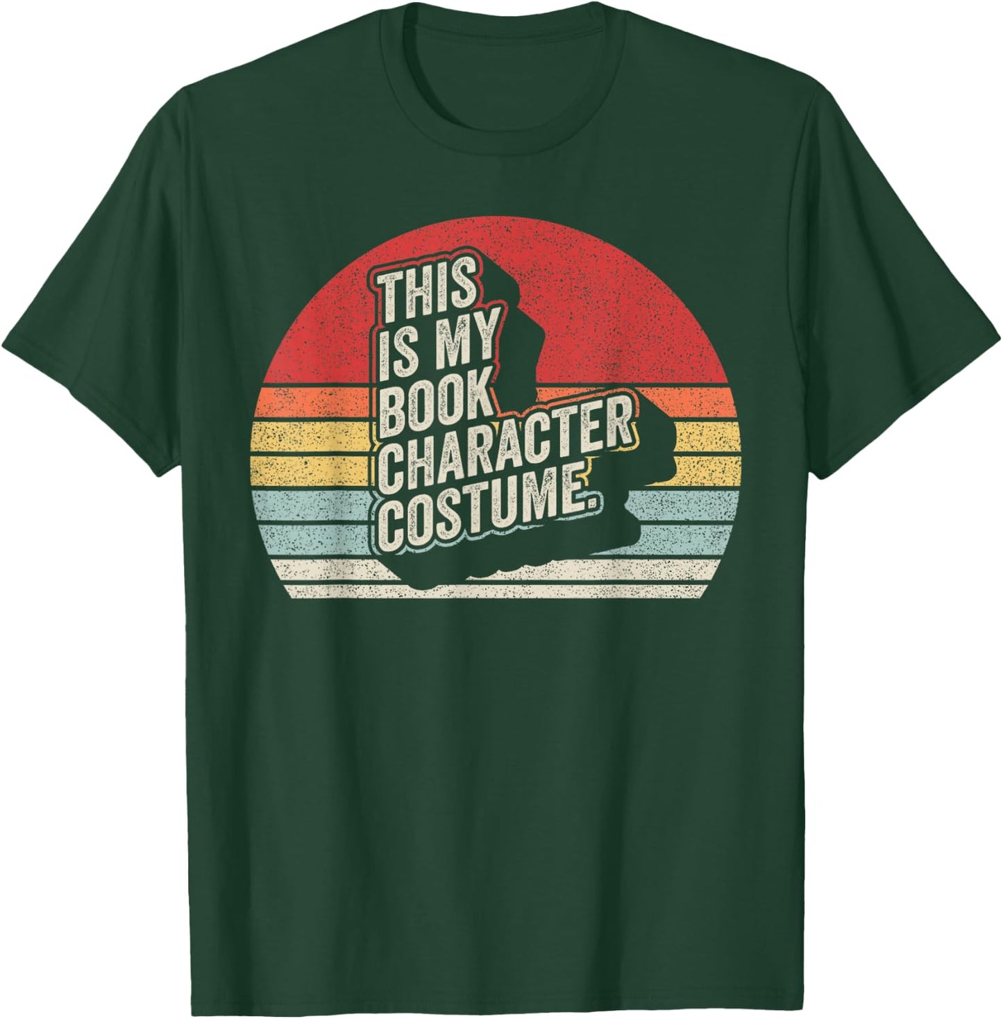 Vintage This is My Book Character Costume Funny Halloween T-Shirt - T-Shirt | Forest