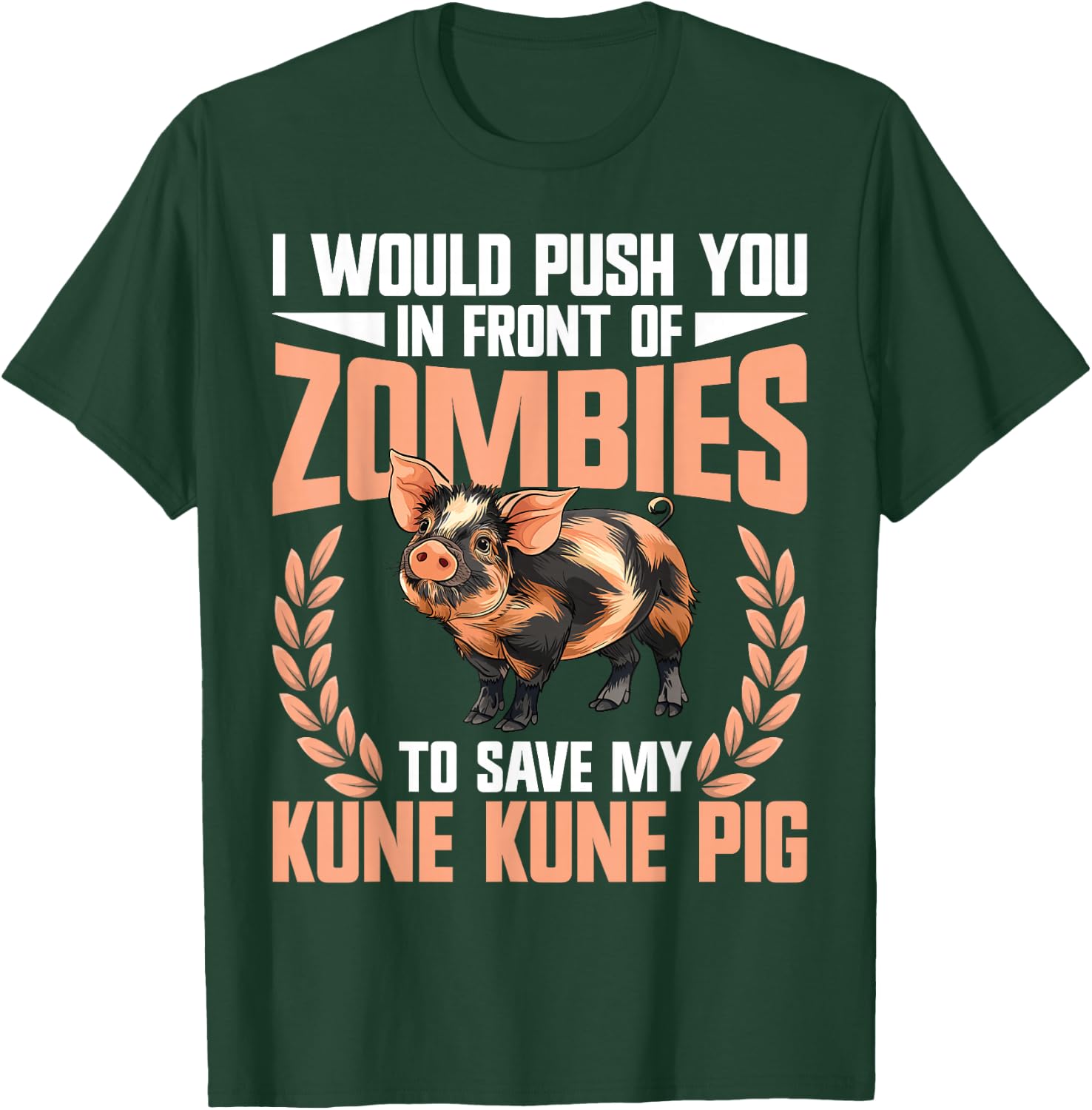 Kunekune Pig Dad Supplies Pig Breeder Kune Kune Girl T-Shirt - T-Shirt | Forest