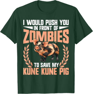 Kunekune Pig Dad Supplies Pig Breeder Kune Kune Girl T-Shirt - T-Shirt | Forest