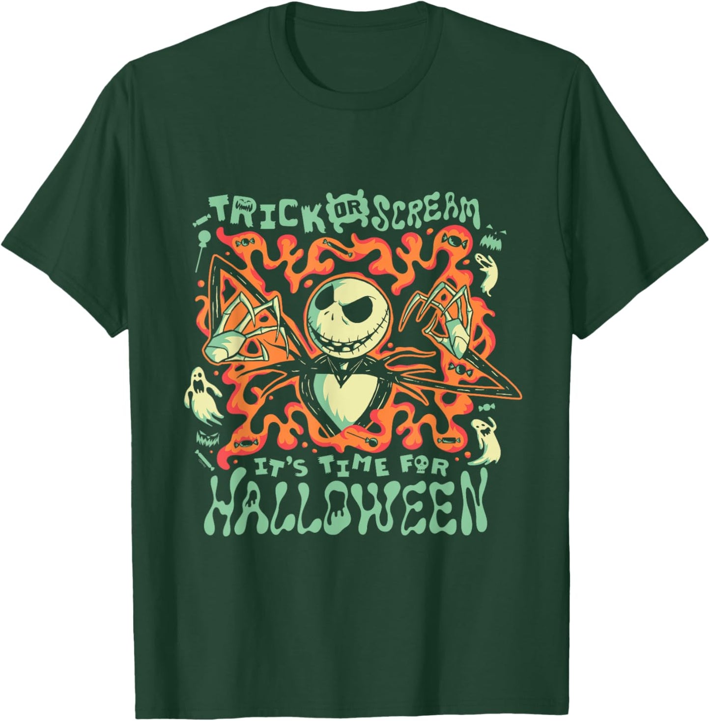 Disney The Nightmare Before Christmas Jack Trick or Scream T-Shirt - T-Shirt | Forest