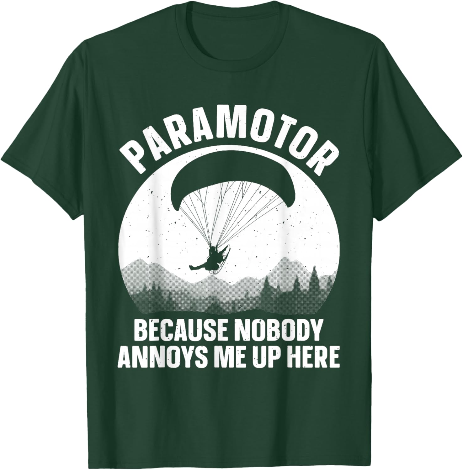 Cool Paramotor Art Women Paragliding Lover Paramotor T-Shirt - T-Shirt | Forest