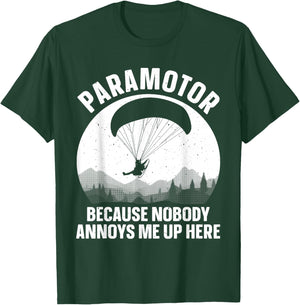 Cool Paramotor Art Women Paragliding Lover Paramotor T-Shirt - T-Shirt | Forest