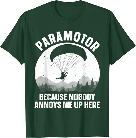 Cool Paramotor Art Women Paragliding Lover Paramotor T-Shirt - T-Shirt | Forest