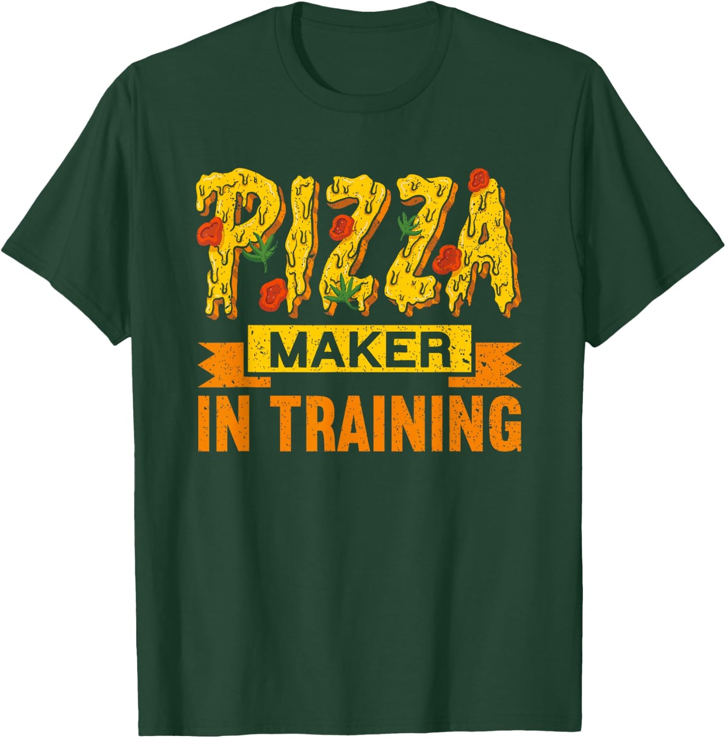 Pizza Maker In Training Kids Children Funny Pizza Making T-Shirt - T-Shirt | Forest