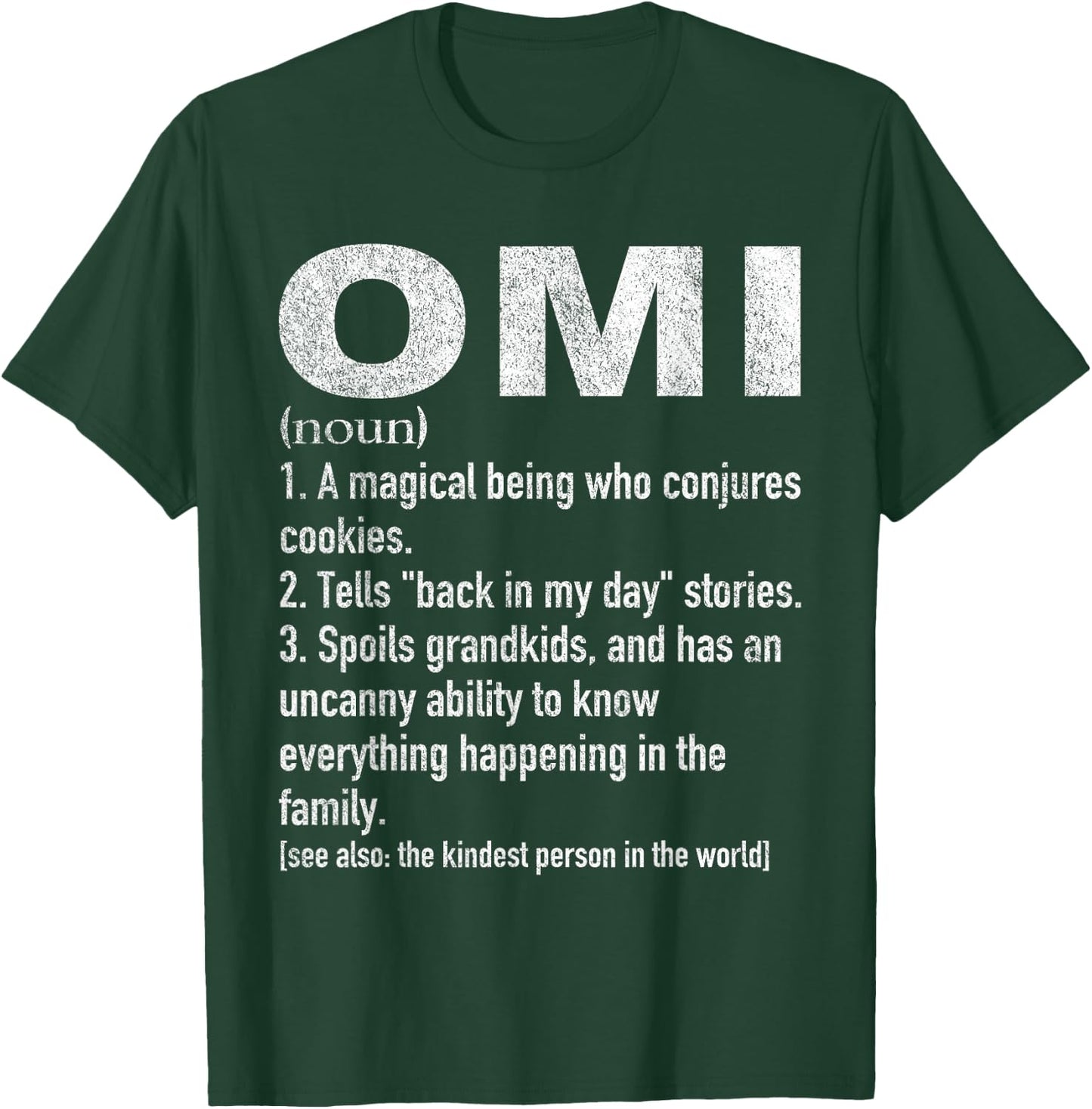 Omi Definiton Funny Grandma Definition German Grandma T-Shirt - T-Shirt | Forest