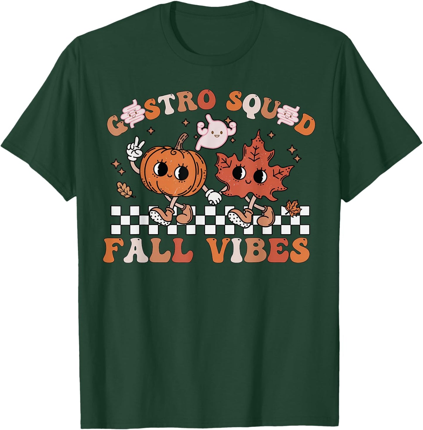 Gastro Squad Halloween Fall Vibes Gastro Crew Endoscopy T-Shirt - T-Shirt | Forest