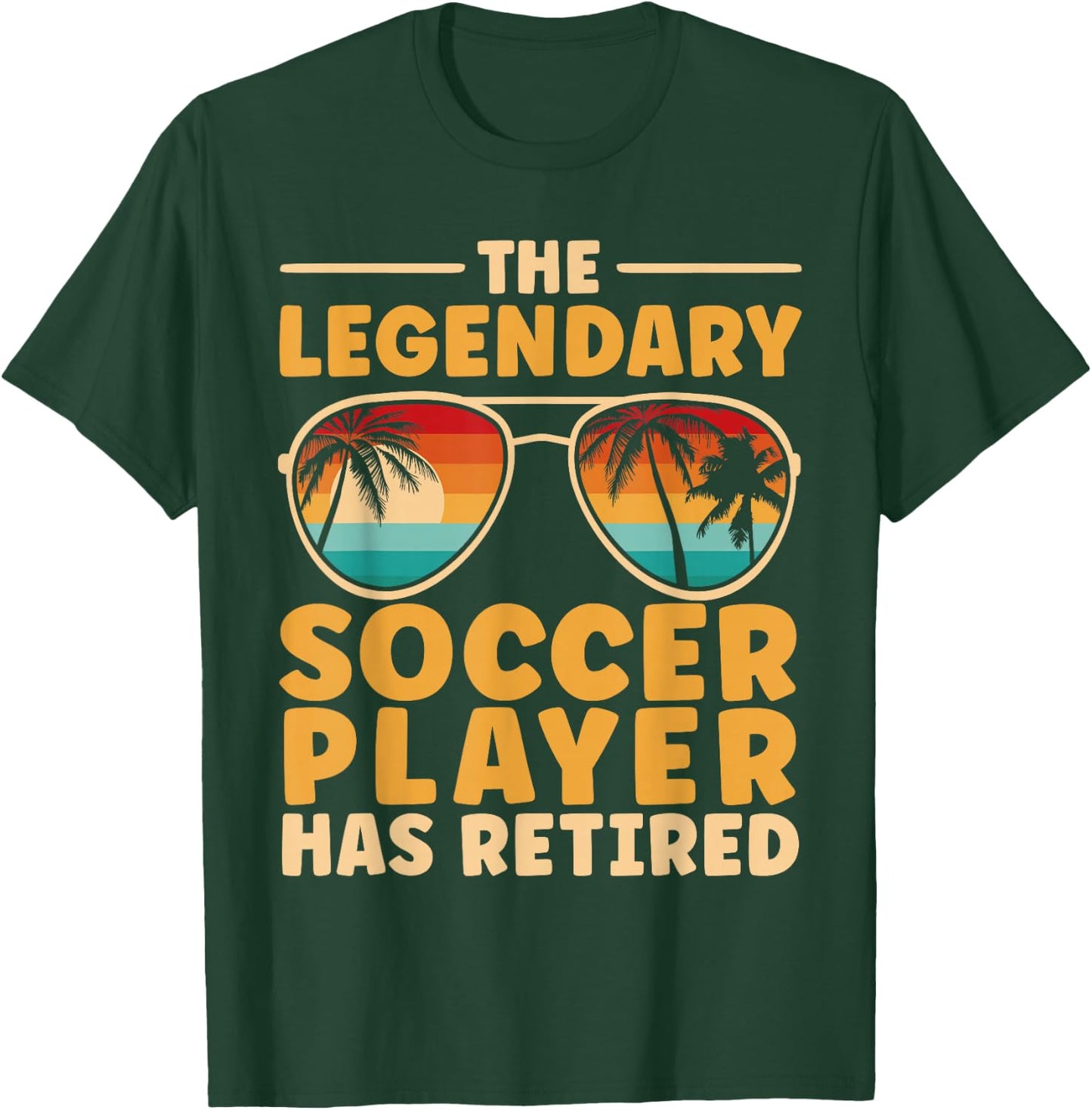Retired Soccer Player Retirement T-Shirt - T-Shirt | Forest