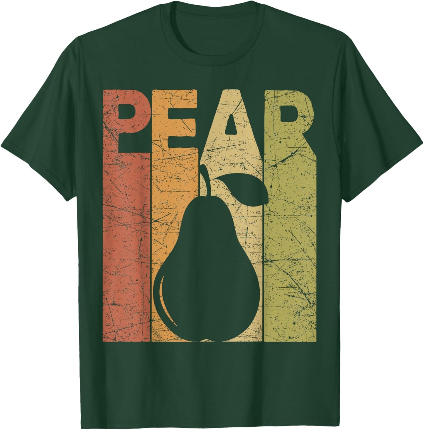 Pear Vintage Pear Farmer Retro Fruit Farmer T-Shirt - T-Shirt | Forest
