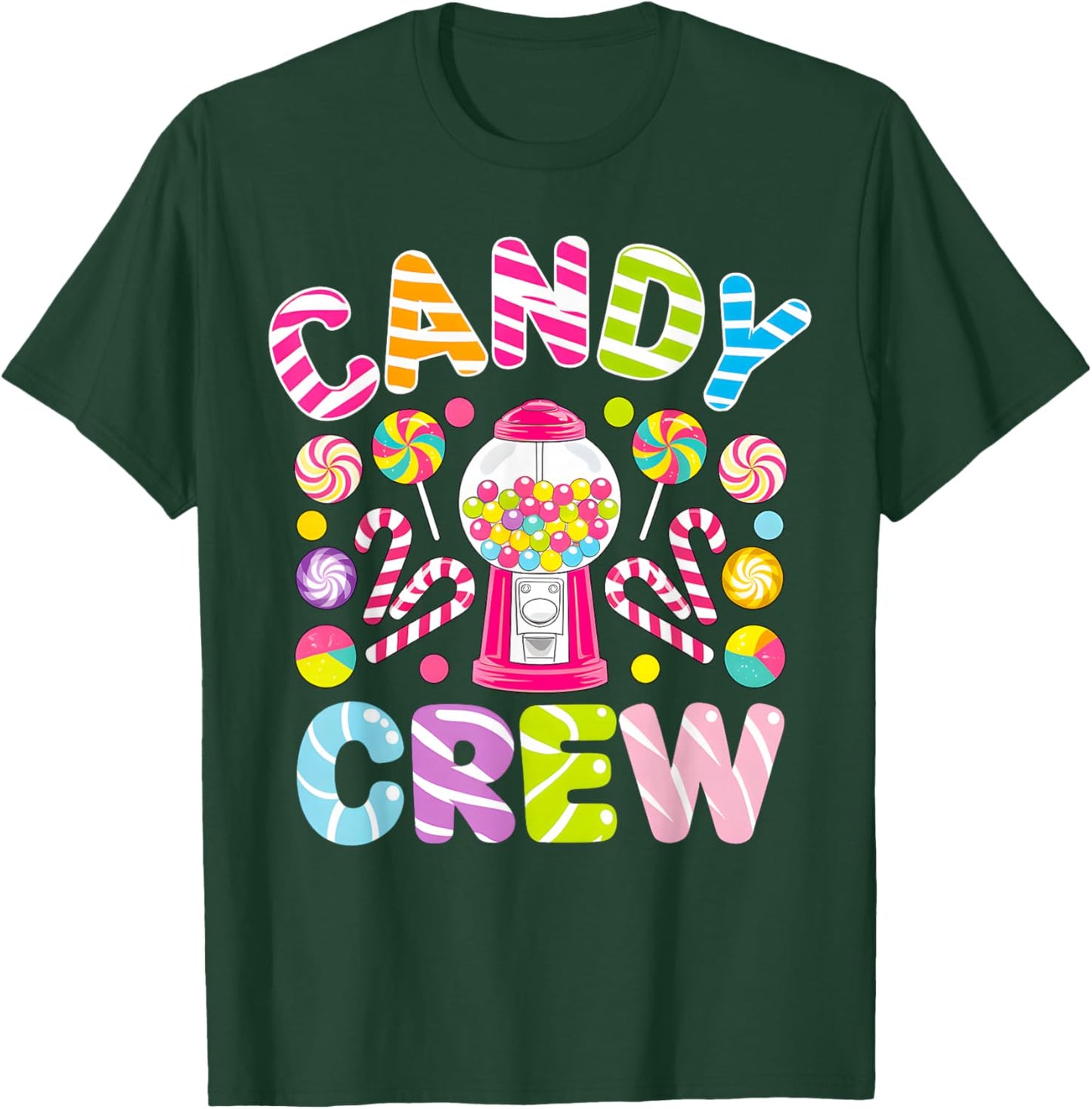 Groovy Candy Crew Sweetie Candy Squad Candy Birthday Party T-Shirt - T-Shirt | Forest