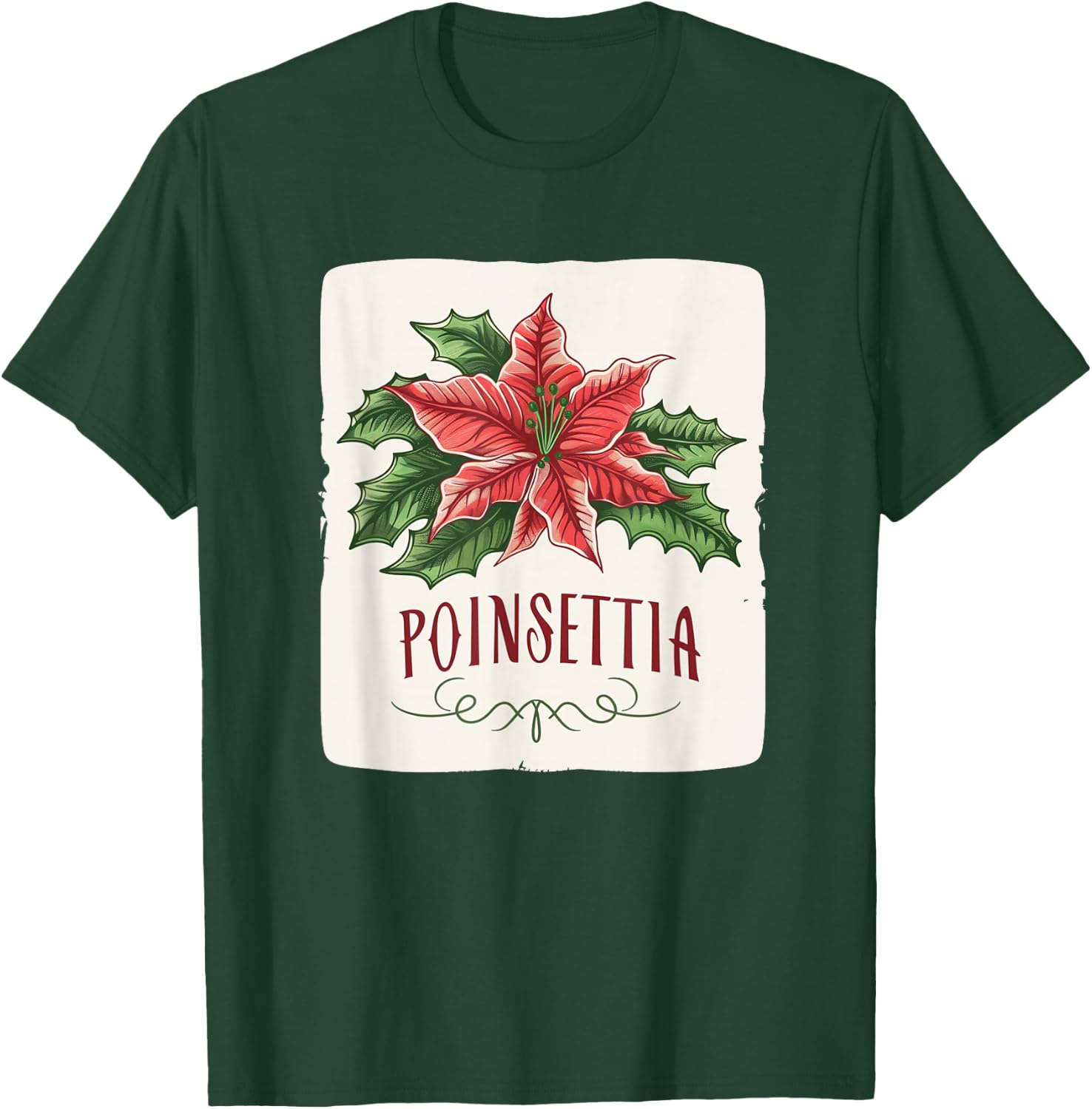 Awesome Poinsettia Flower Costume for Boys and Girls T-Shirt - T-Shirt | Forest