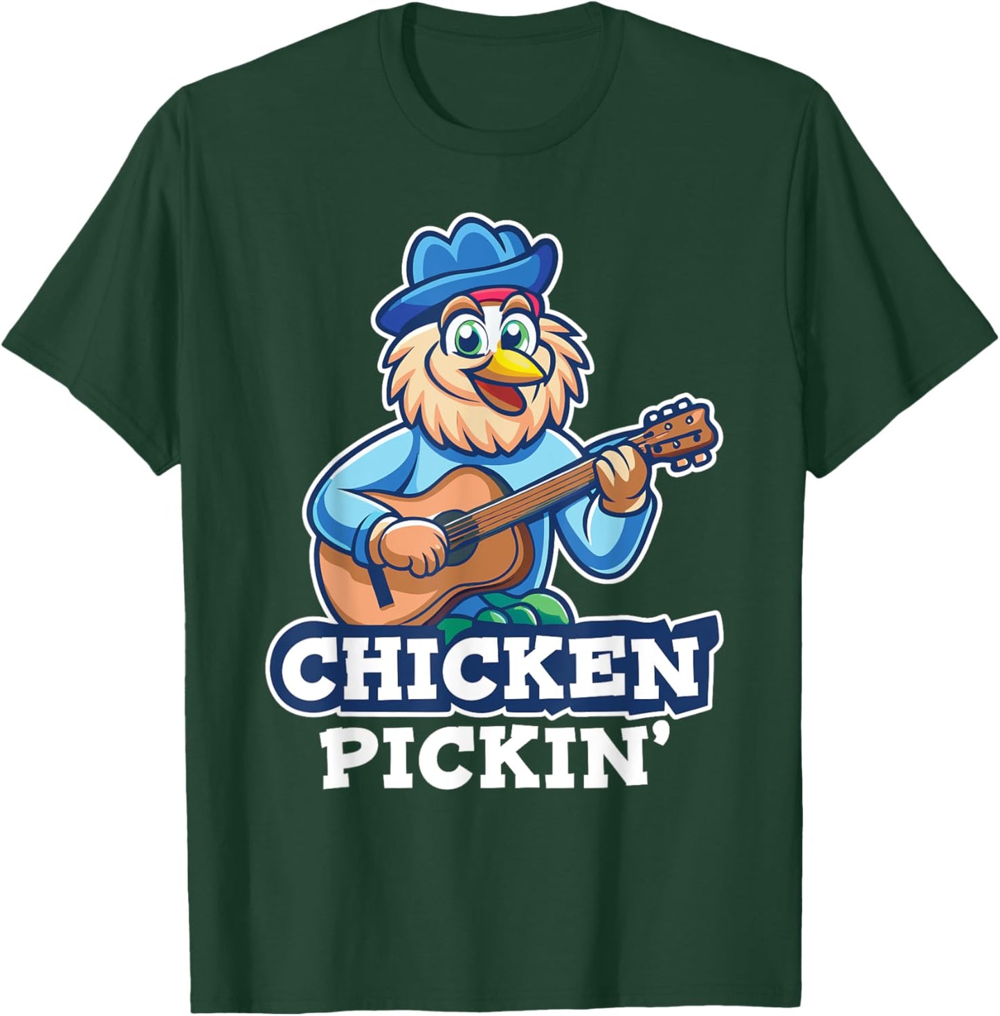 Chicken Pickin' Guitar Player Country Music Honky Tonk Music T-Shirt - T-Shirt | Forest
