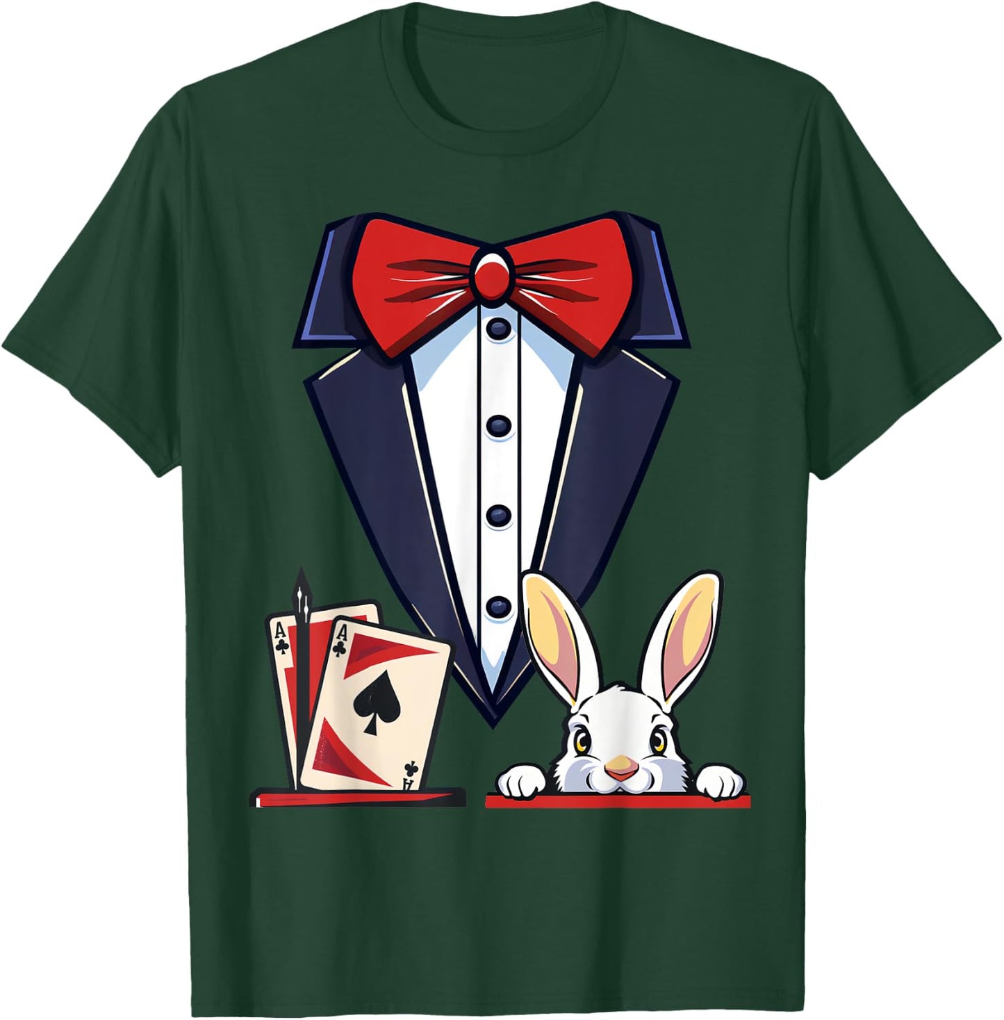 Magician Costume Halloween Magic Show Men Women Kids Boys T-Shirt - T-Shirt | Forest