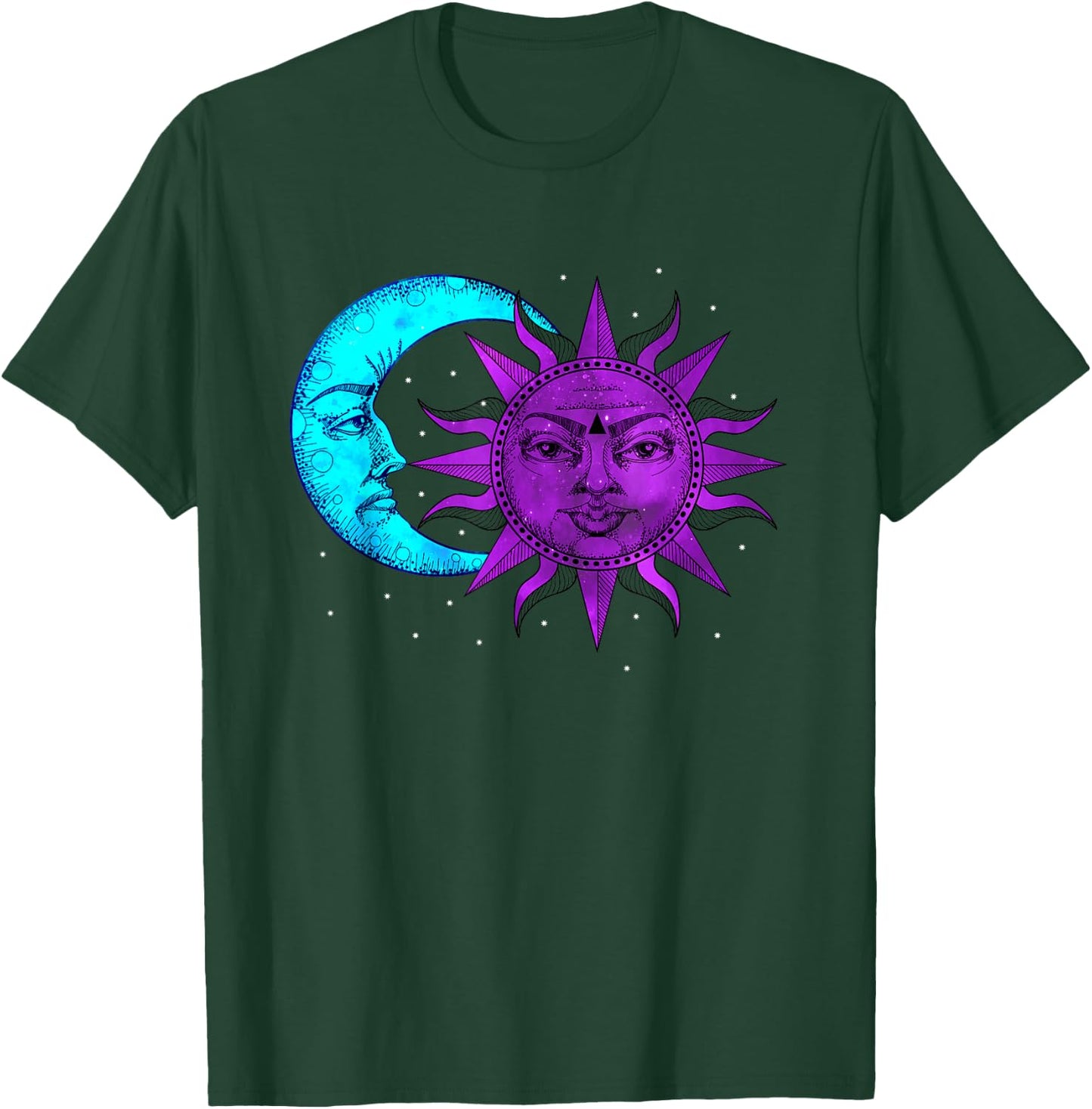 Moon and Sun Astronomy T-Shirt - T-Shirt | Forest