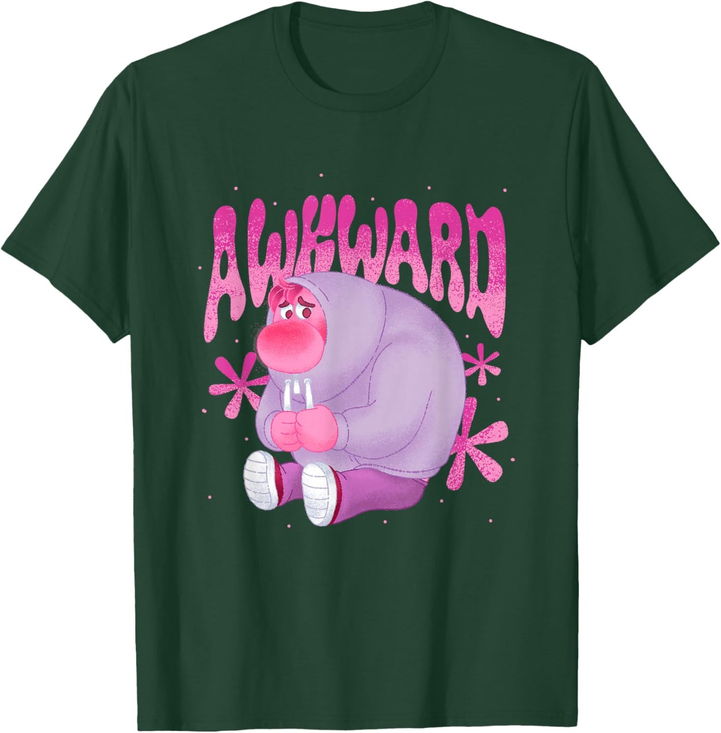 Disney Pixar Inside Out 2 Awkward Embarrassment Retro Shot T-Shirt - T-Shirt | Forest