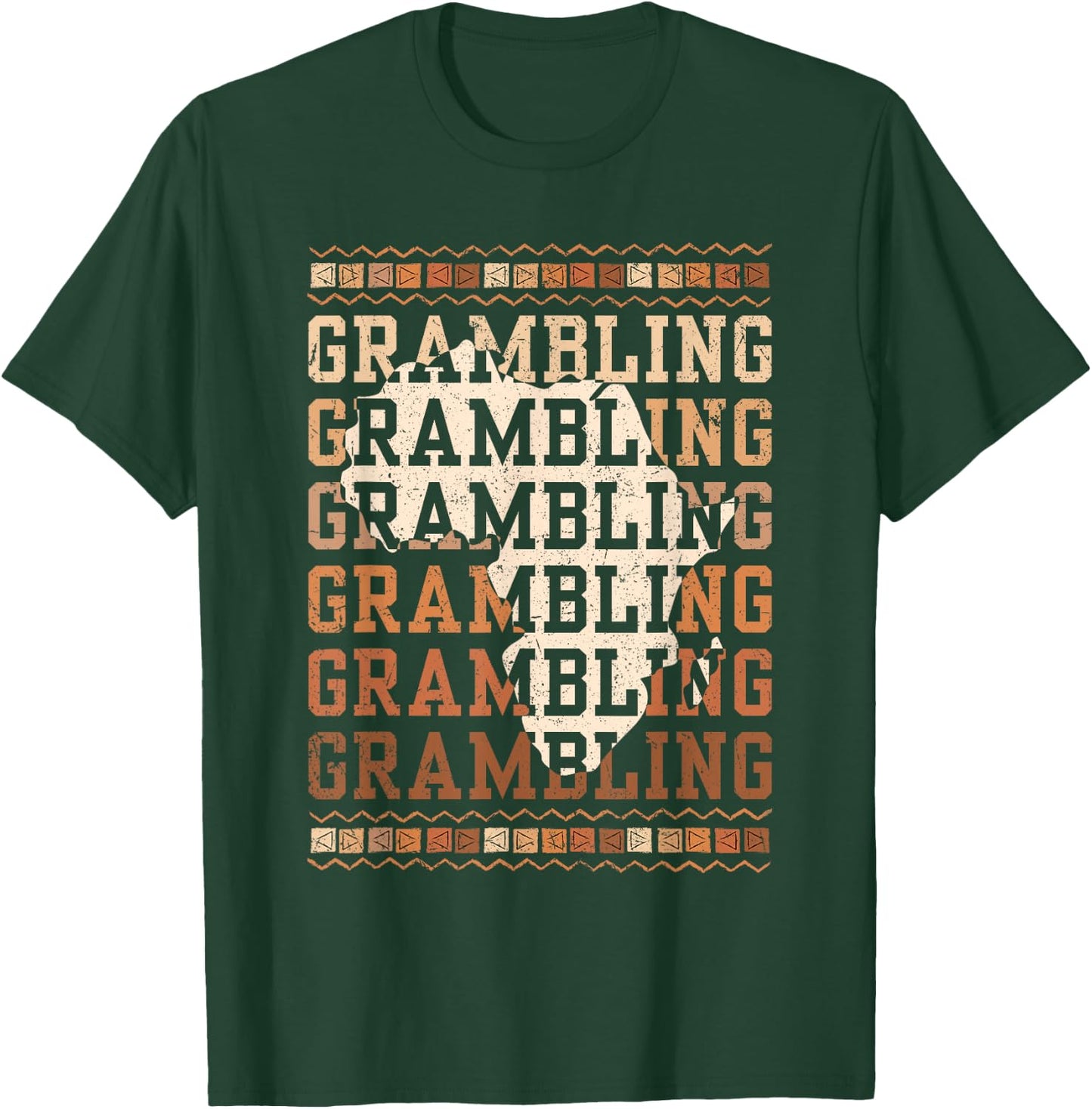 Grambling HBCU with Africa Alumni Historical Black College T-Shirt - T-Shirt | Forest