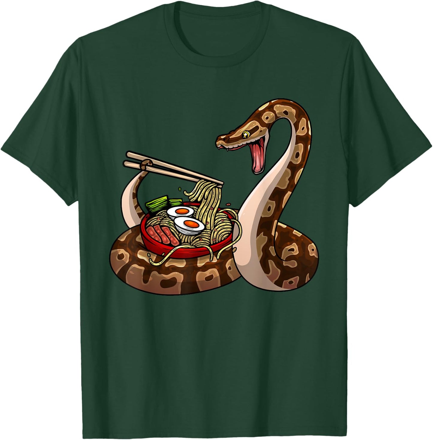Funny Ball Python Art Women Snake Ball Python Lover T-Shirt - T-Shirt | Forest